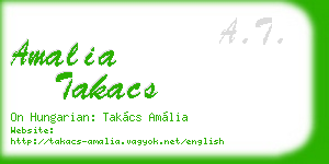 amalia takacs business card